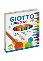 Pennarello turbo color scatola 24 colori