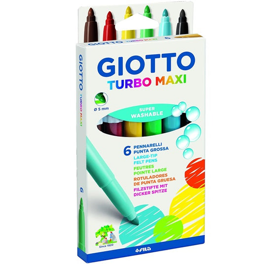 Pennarello Turbo Maxi Scatola 6 Colori