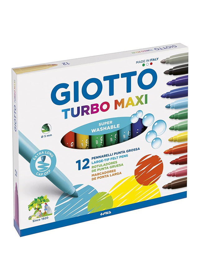 Pastello turbo maxi scattola 12 colori