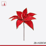 Stella di natale artificiale D 28CM L 20CM
