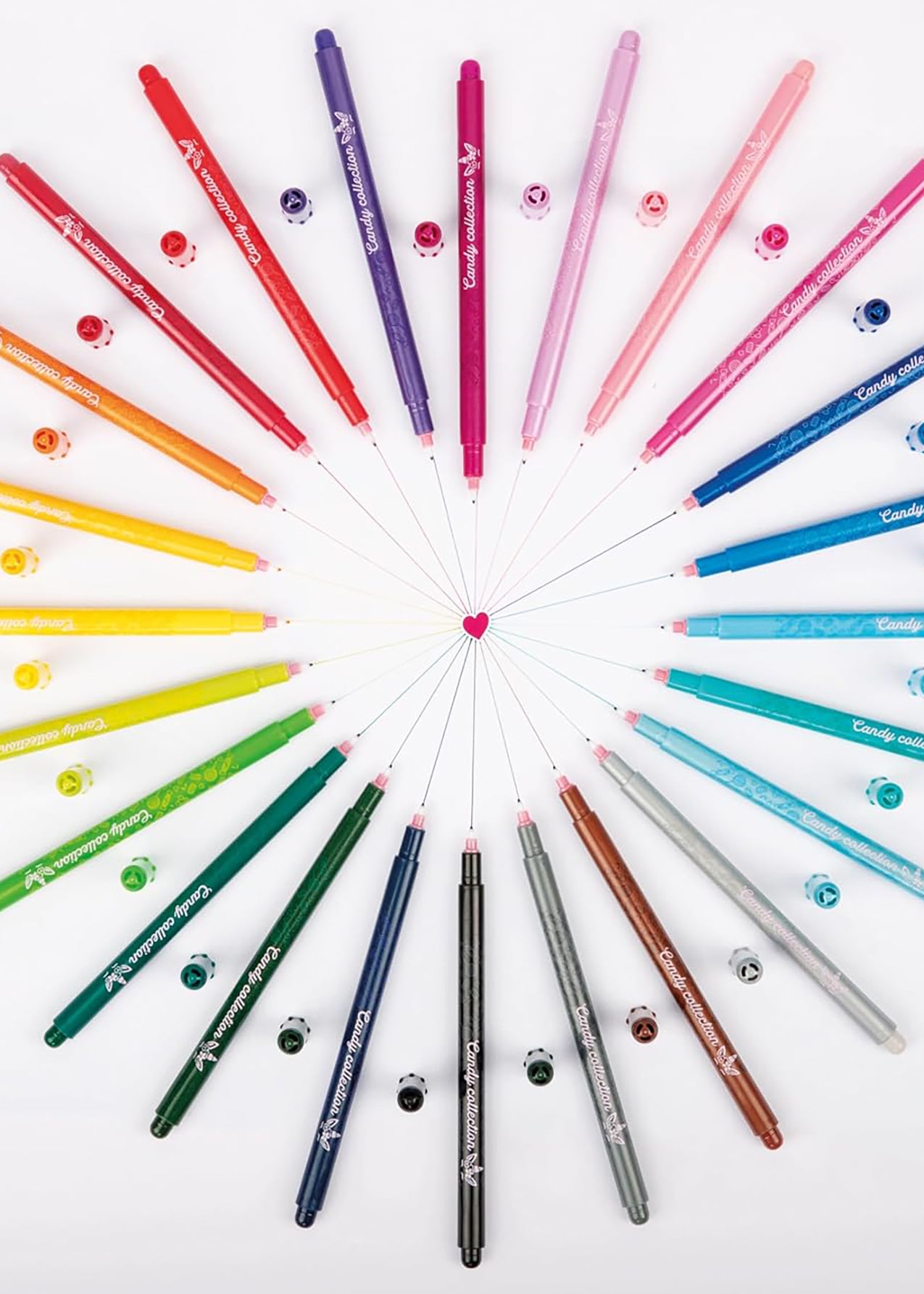 Tratto pen candy collecti 6 pz astuccio appendibile