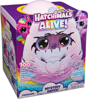 HATCHIMALS Alive, Uovo Mystery Hatch Pufficorn, Peluche Interattivo a Sorpresa con Effetti Speciali, Nebbia, Luci, 100 Reazioni e Suoni, Giocattoli per Bambini e Bambine, 5+ Anni - Modelli Variabili