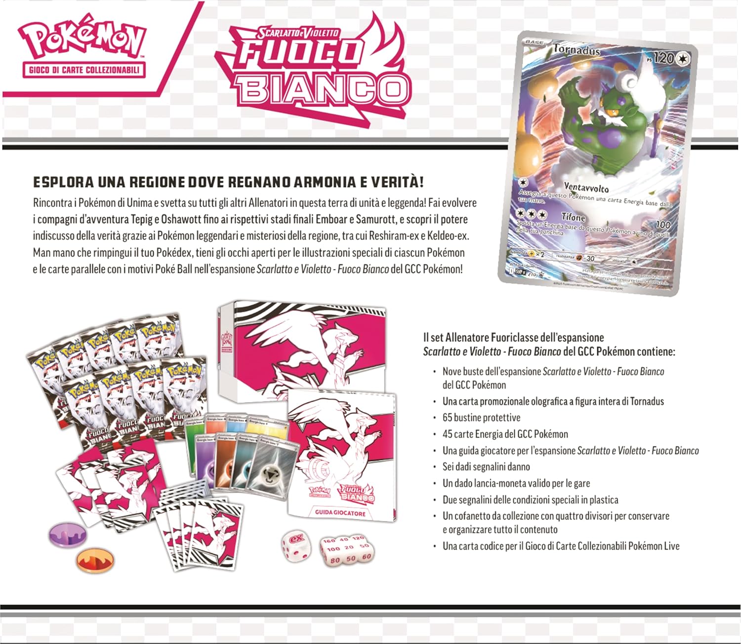 Pokemon Set Allenatore Fuoriclasse ETB Fuoco Bianco – Italiano