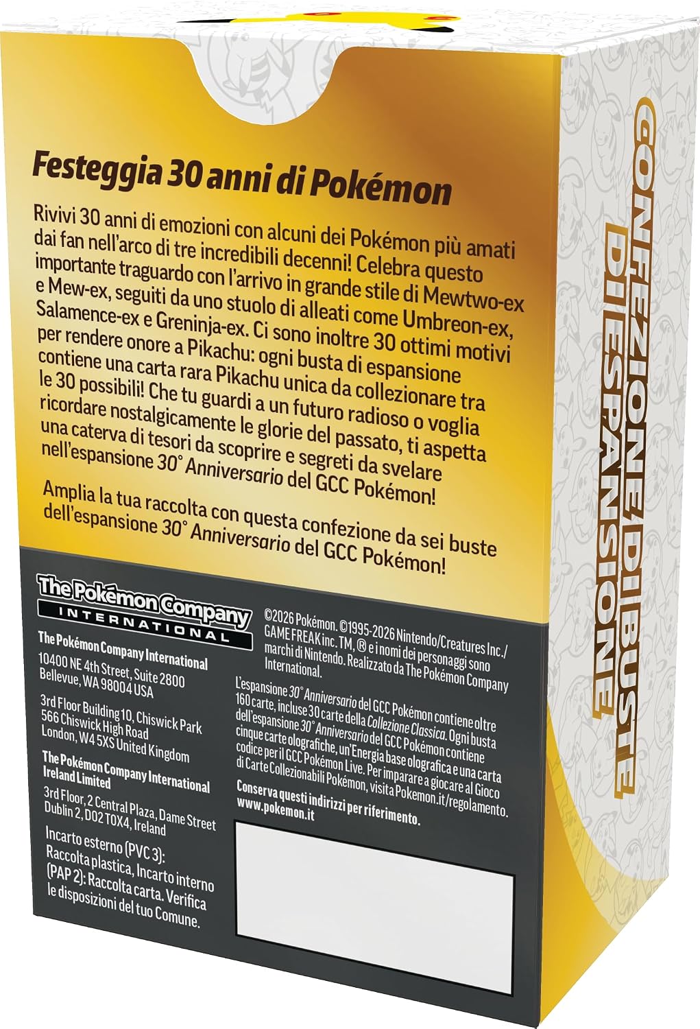Pokemon 30° Anniversario – Bundle 6 Buste ITA