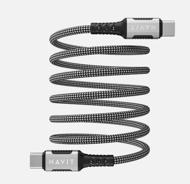 Havit Cable USB CB6297 Serie Móvil 1 metro con carga PD de 60 W y diseño magnético