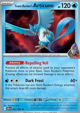 051-182 Articuno del Team Rocket Reverse