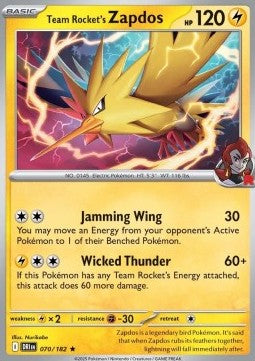 070-182 Zapdos del Team Rocket (IT) - NEAR MINT