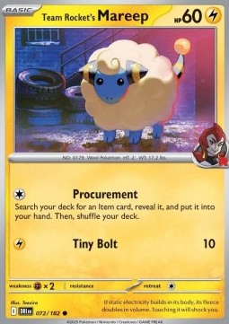 072-182 Mareep del Team Rocket (IT) - NEAR MINT