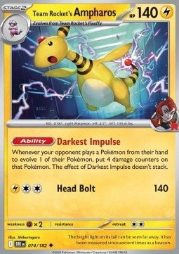 074-182 Ampharos del Team Rocket (IT) - NEAR MINT