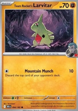 094-182 Larvitar del Team Rocket Reverse (IT) - NEAR MINT