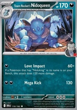 116-182 Nidoqueen del Team Rocket 