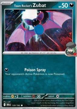 120-182 Zubat del Team Rocket Reverse