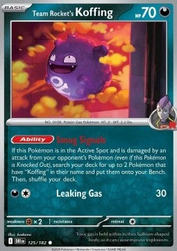 125-182 Koffing del Team Rocket (IT) - NEAR MINT