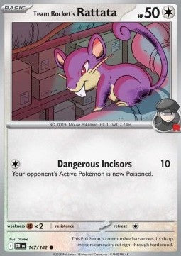 147-182 Rattata del Team Rocket (IT) - NEAR MINT