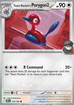 154-182 Porygon2 del Team Rocket (IT) - NEAR MINT