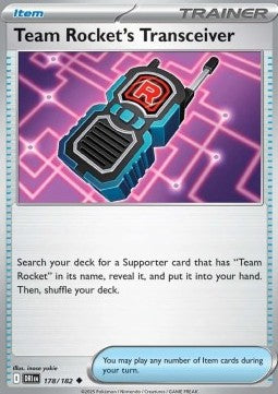  178-182 Ricetrasmettitore del Team Rocket (IT) - NEAR MINT