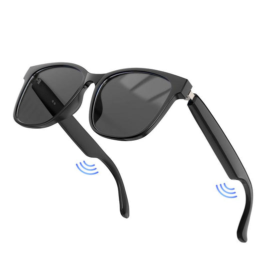 Occhiali Bluetooth intelligenti con lenti polarizzate auto-oscuranti, altoparlanti e microfono integrati, blocco della luce blu