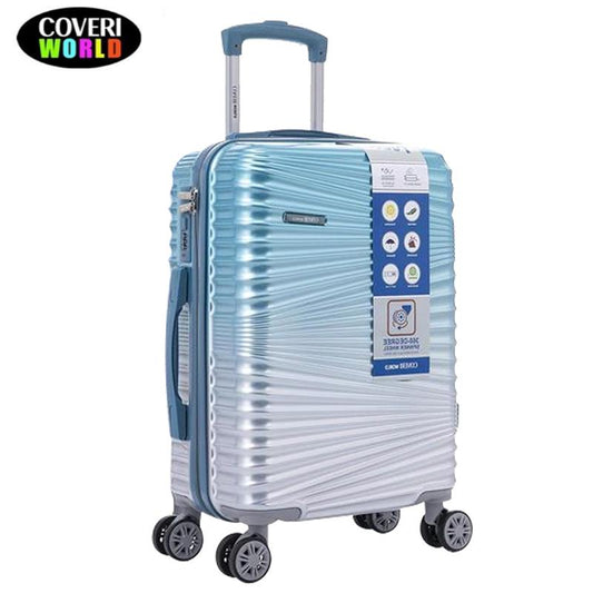 COVERI WORLD Robustes Reisegepäck aus Polycarbonat mit Hartschale und 8   28", 20", 24"