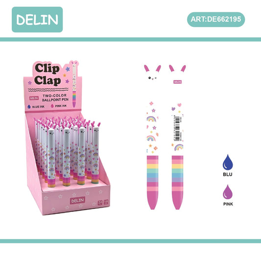 Penna doppio colore Delin