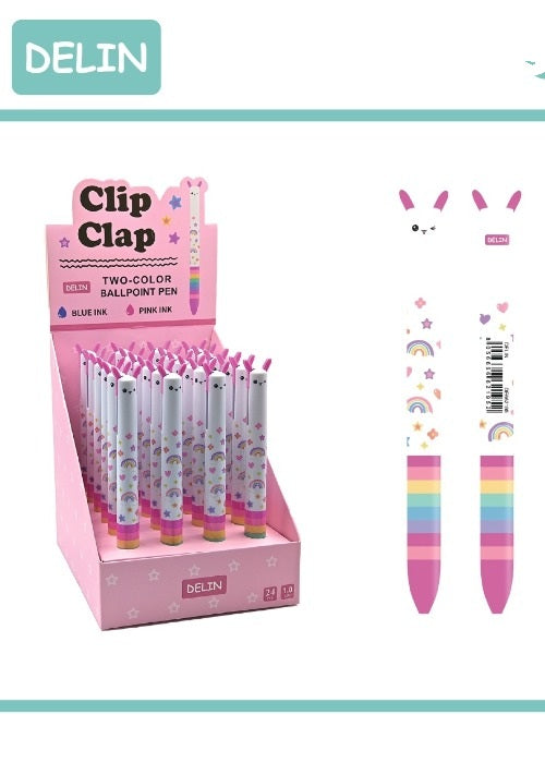 Penna doppio colore Delin