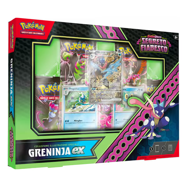 Collezione Illustrazione Speciale Greninja ex - Segreto Fiabesco Pokémon Scarlatto e Violetto - Italiano