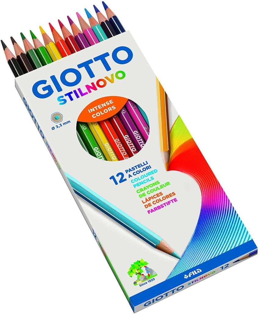 Pastello giotto stilnovo scatola 12 colori 2565
