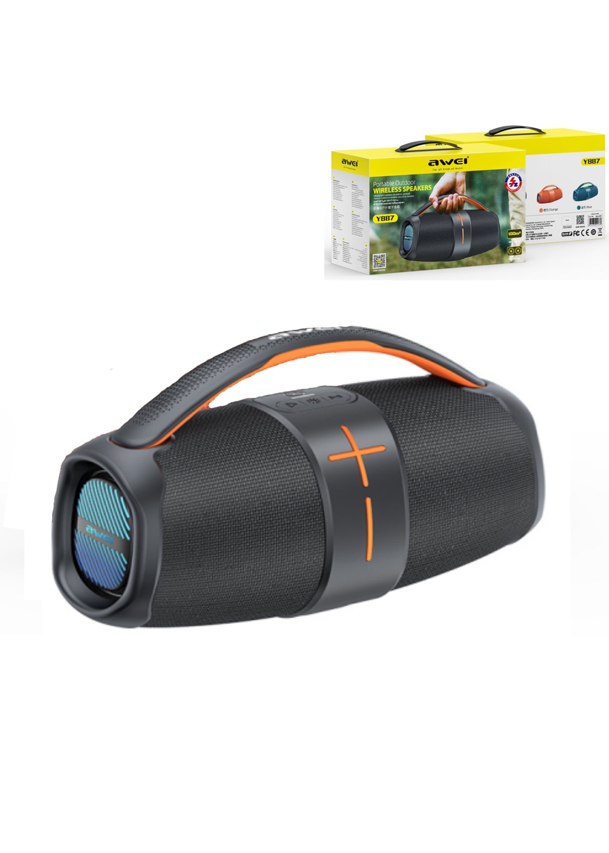 Altoparlante Bluetooth portatile 2025, altoparlante wireless Bluetooth RMS da 160 W, impermeabile IPX6, potente/36000 mAh/EQ/USB/TF/AUX, bassi eccellenti, adatto per casa, esterni, feste e viaggi