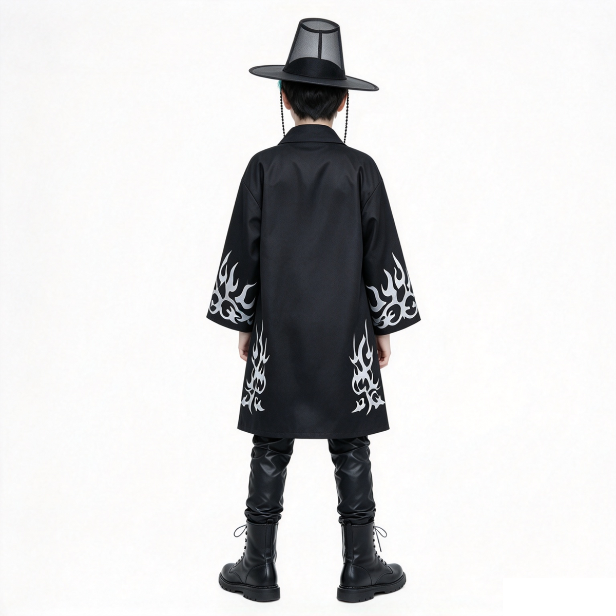 Costume K-Pop Omen5 Bambino 7-9 anni | Giacca + Camicia Stile Idol Nero