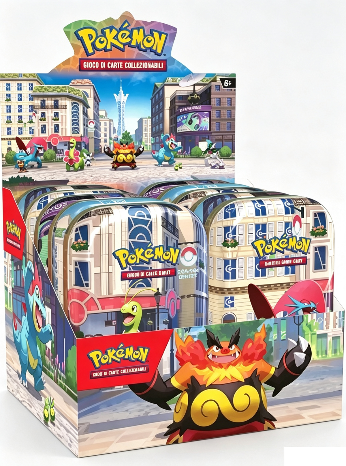Pokemon Luminopoli Mini Tin Display da 10 Tin ITALIANO Sealed NEW