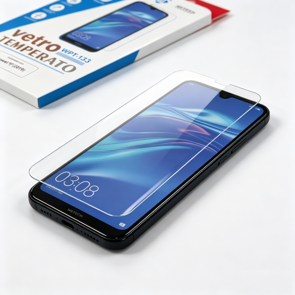 Vetro Temperato per Huawei Y7 2019, Pellicola Protettiva Schermo 9H Anti Graffio