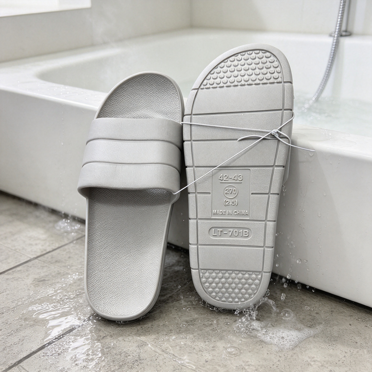 Ciabatte da Bagno Uomo in EVA, Ciabatte Antiscivolo per Doccia, Casa e Piscina