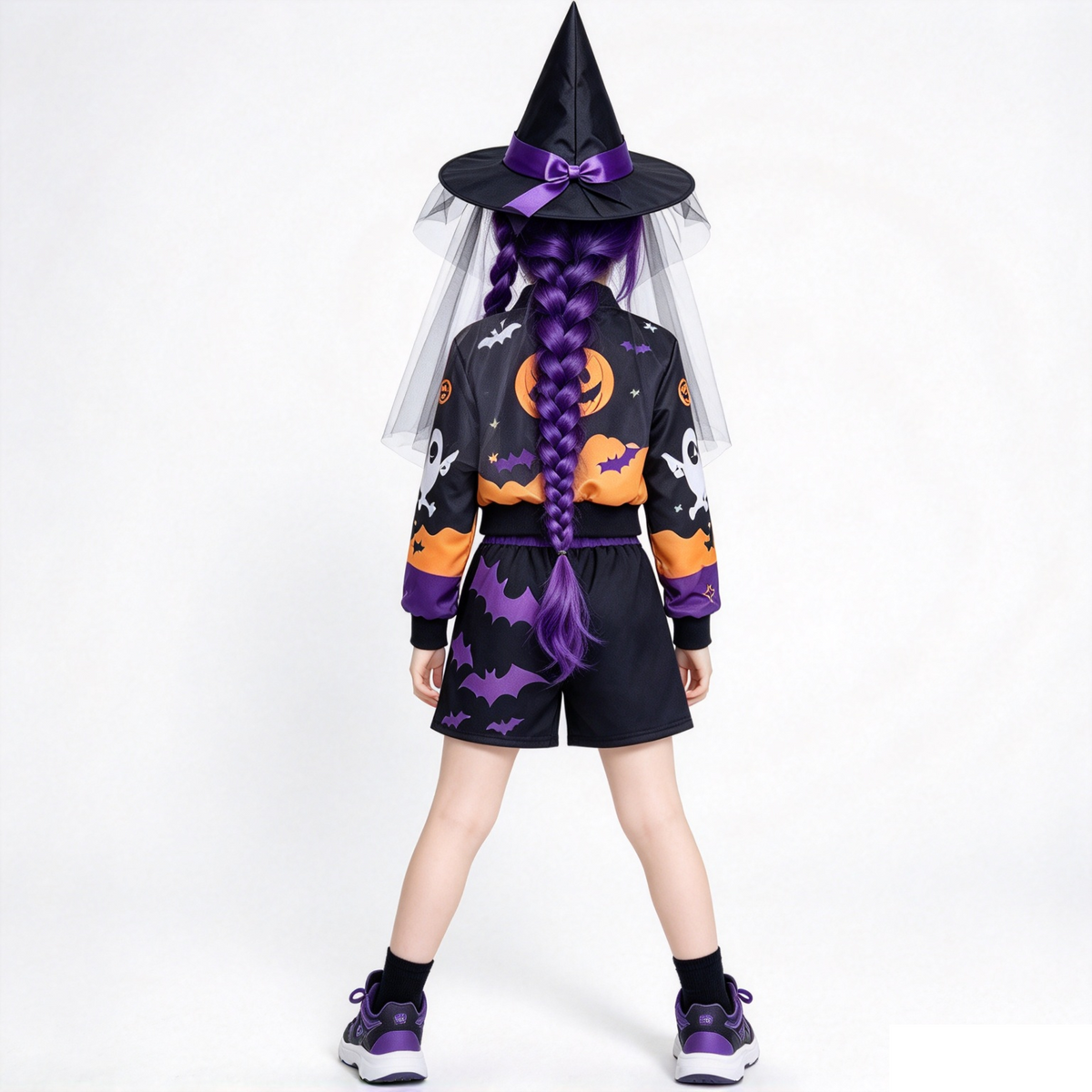 Costume Bruja Halliyú K-Pop Halloween Bambina 7-9 anni | Strega Pop