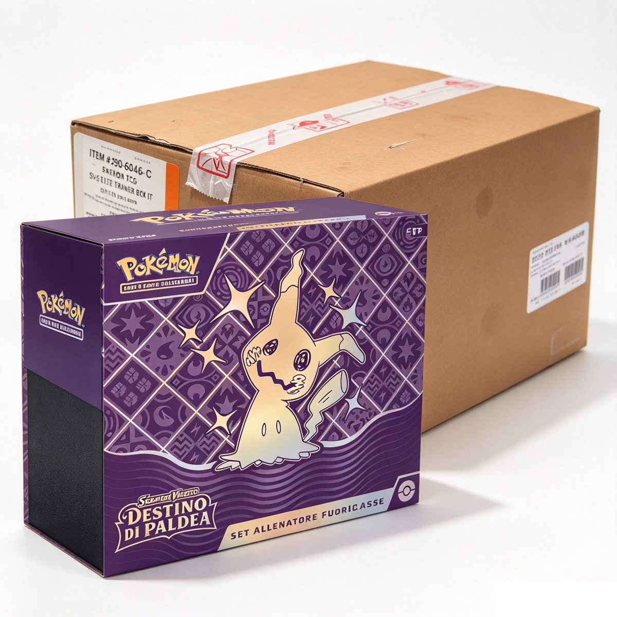 Case 10 etb Pokemon: Set Allenatore Fuoriclasse Sv 4.5 Destino Di Paldea - 0820650604461