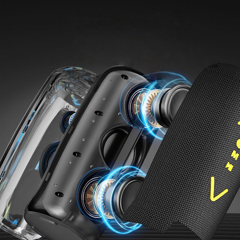 Altoparlante Bluetooth portatile wireless con luce