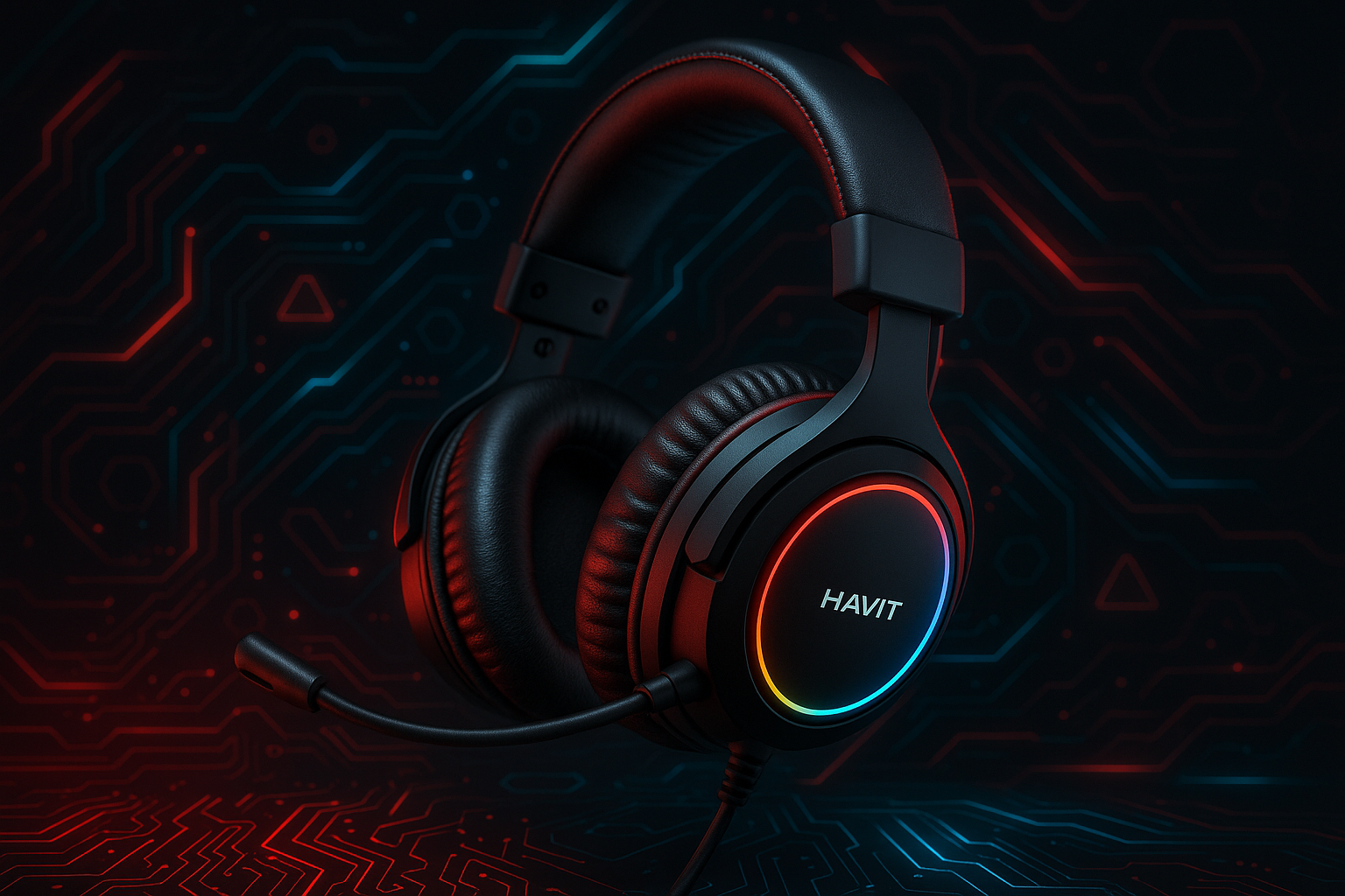 cuffie ganming havit con decorazioni