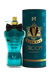 M by Marmar Groom Eau de Toilette Spray per Uomo, Fragranza Orientale Fougère, Flacone Classico da 3,4 fl oz, Ottimo Regalo per Tutti i Tipi di Pelle