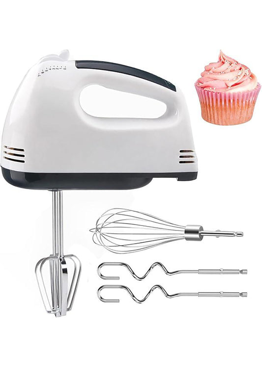 Frullatore elettrico portatile - Frullatore da cucina elettrico portatile a 7 velocità con 5 accessori