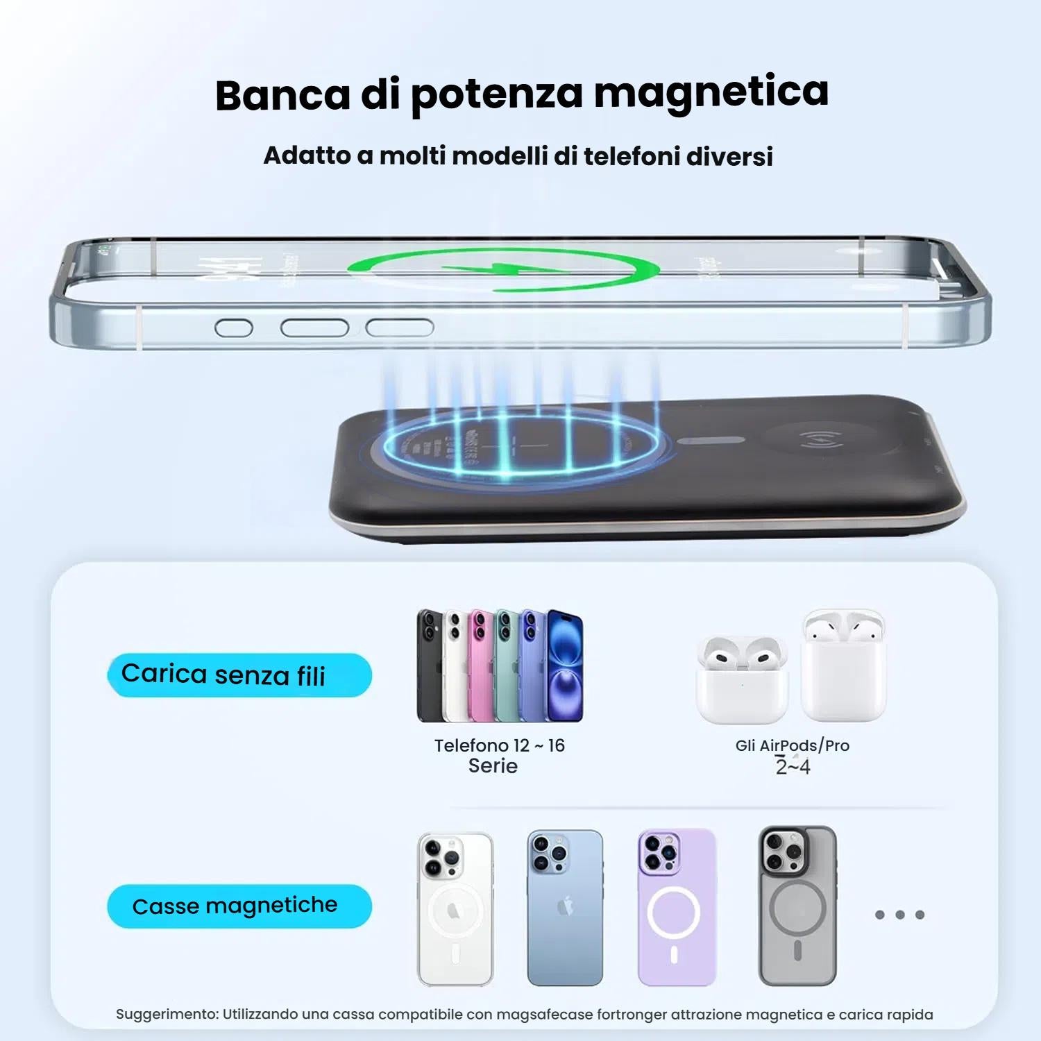 Awei Power Bank magnetico da 10000
