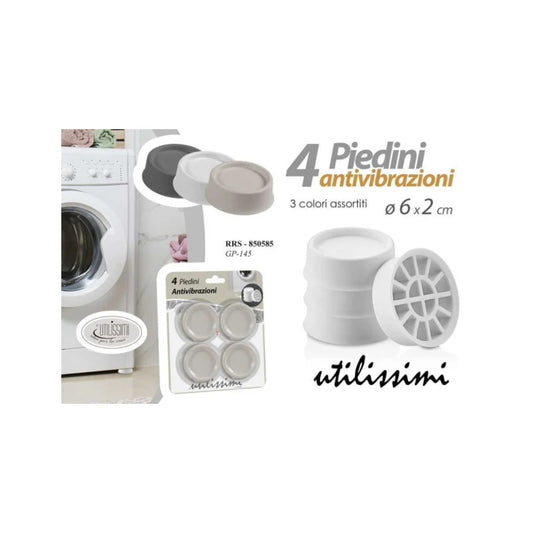 Set 4 Piedini antivibrazioni