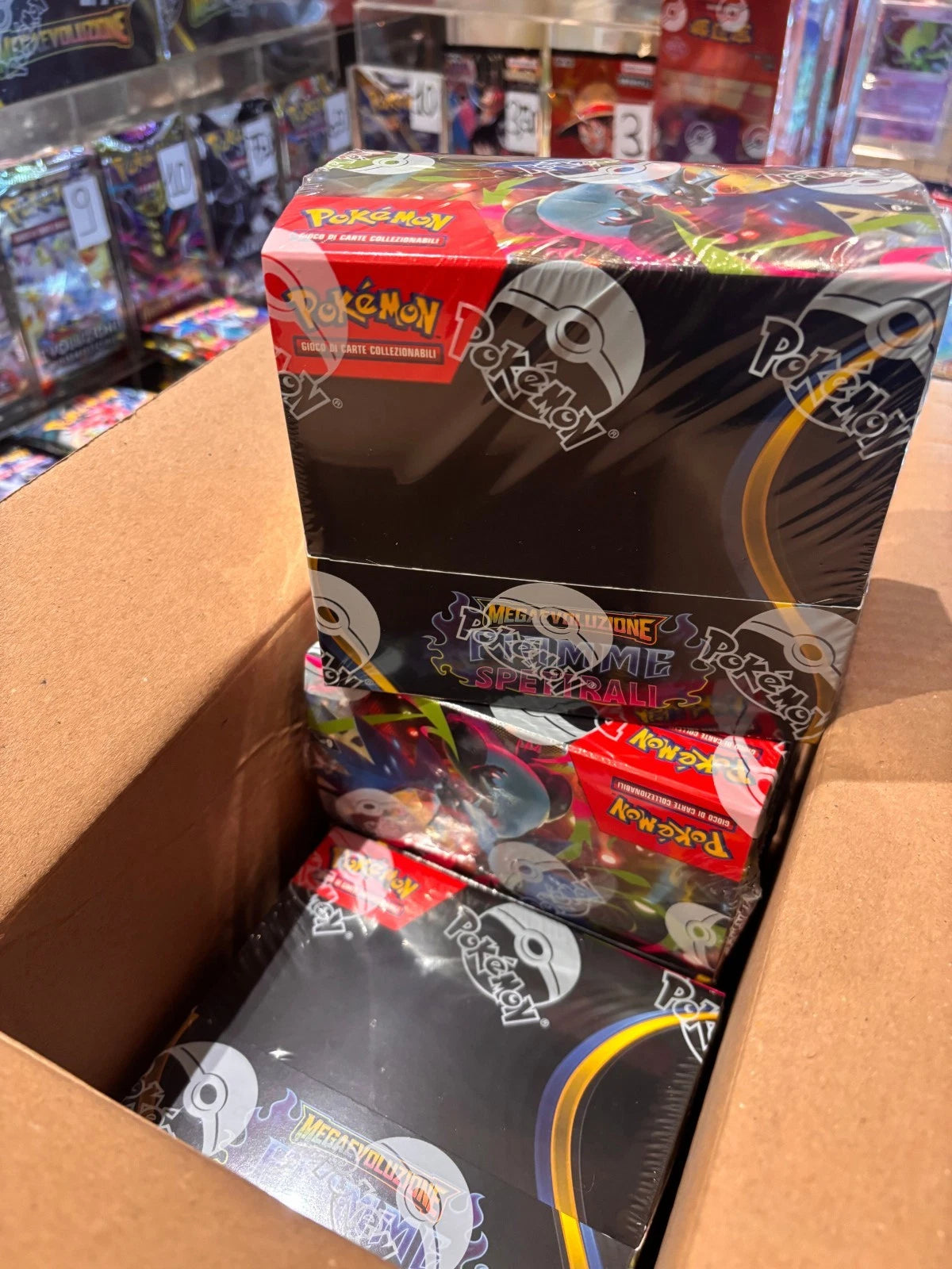 Display Box 36 Buste Pokémon Megaevoluzione Fiamme Spettrali Italiano Sigillato (x6 Display IT)