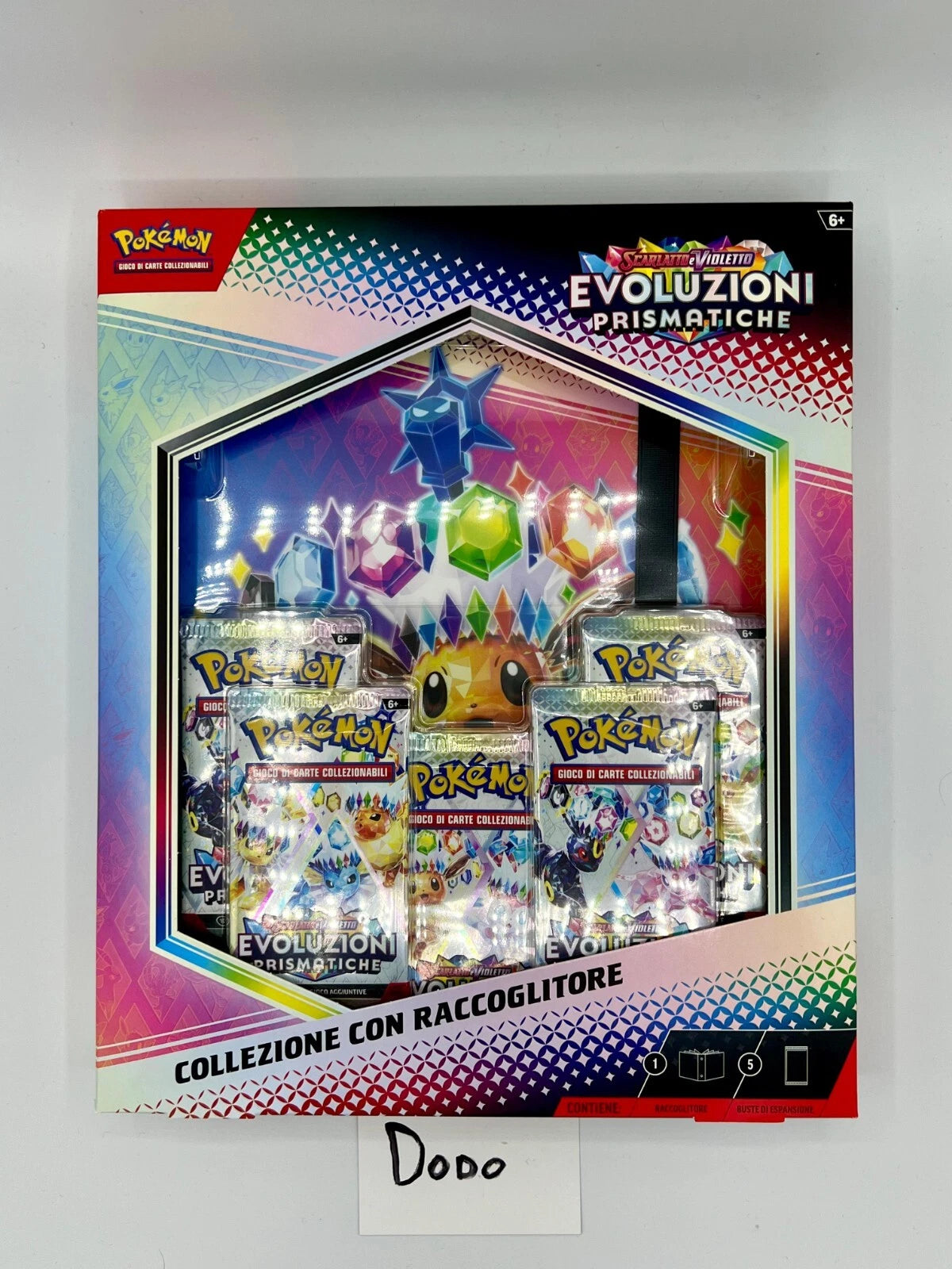 `Pokémon Scarlatto e Violetto Evoluzioni Prismatiche Collezione con Raccoglitore ITA`