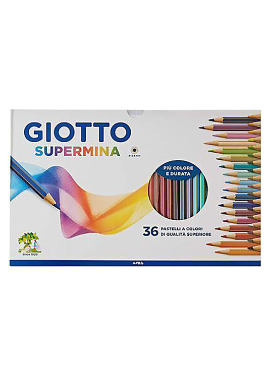 Pastello giotto supermina scattola 36 colori