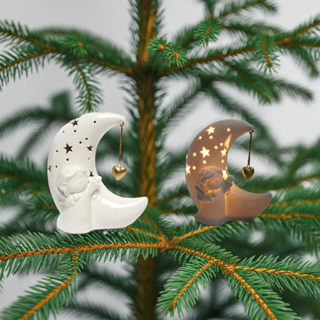 圣诞月亮装饰 13.7X8.5X15.5cm