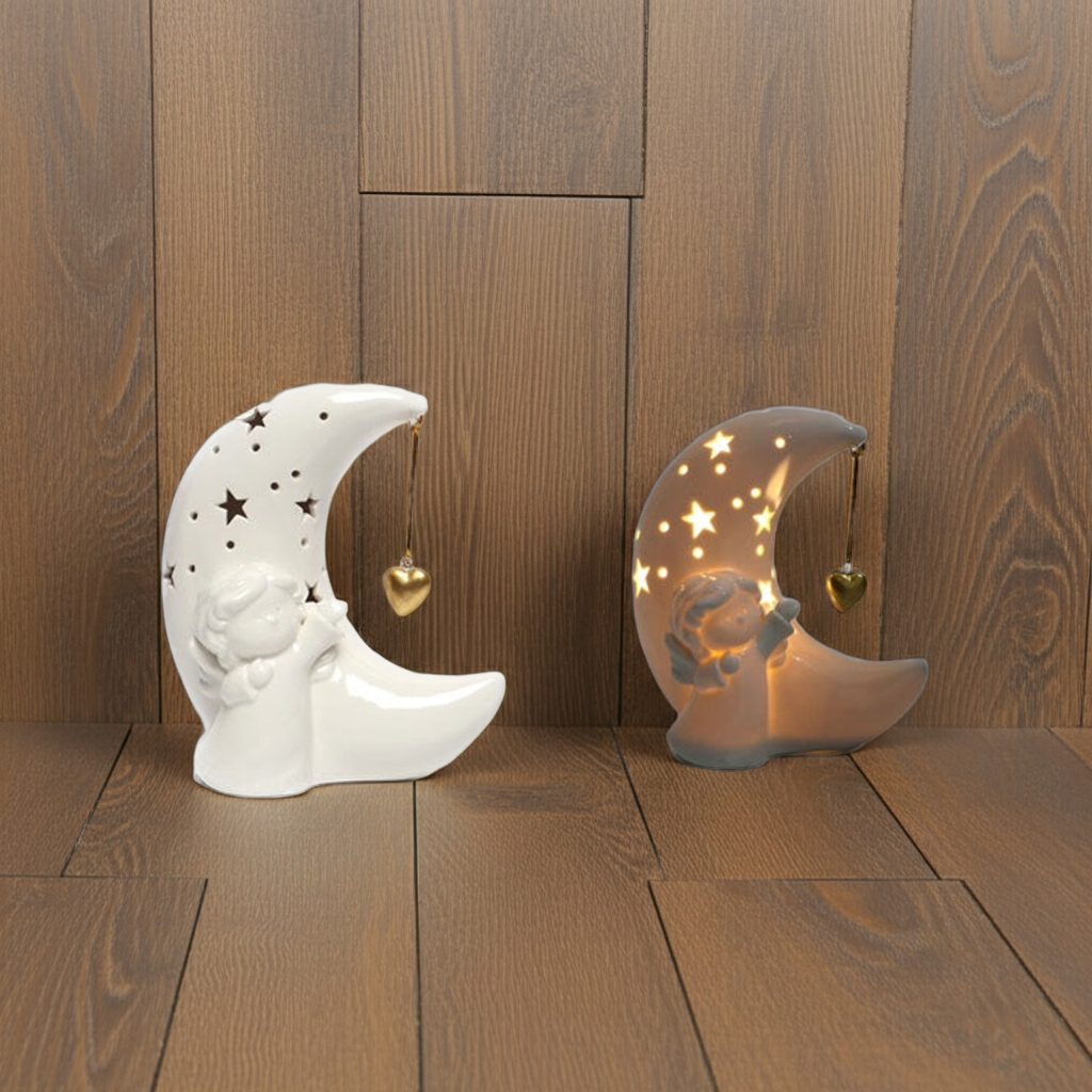 圣诞月亮装饰 13.7X8.5X15.5cm