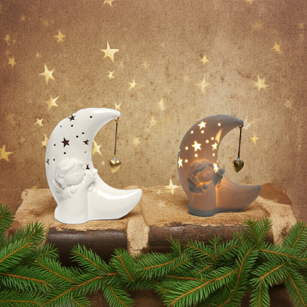 圣诞月亮装饰 13.7X8.5X15.5cm