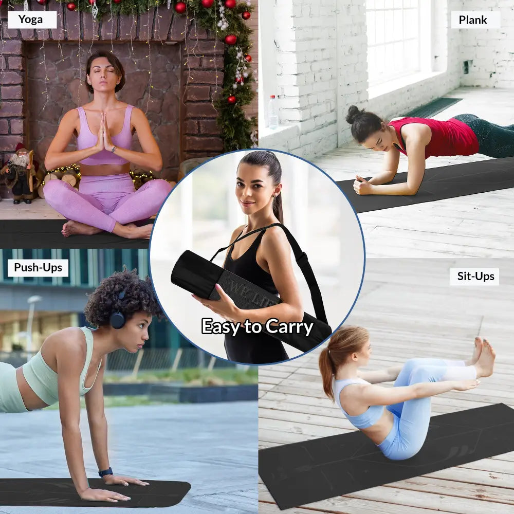 Tappeto joga professionale black SPORT