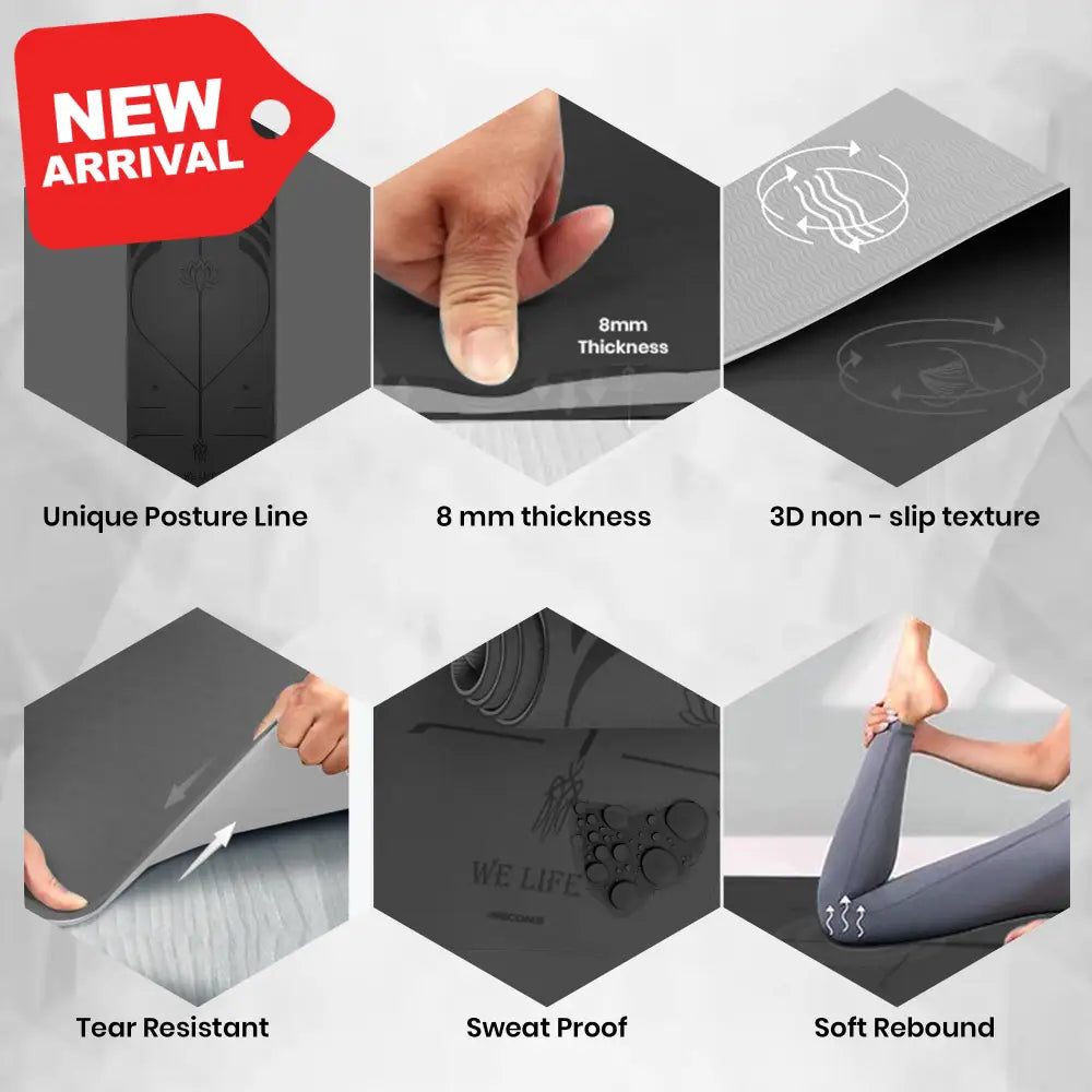 Tappeto joga professionale black SPORT
