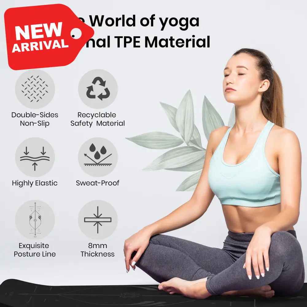Tappeto joga professionale black SPORT