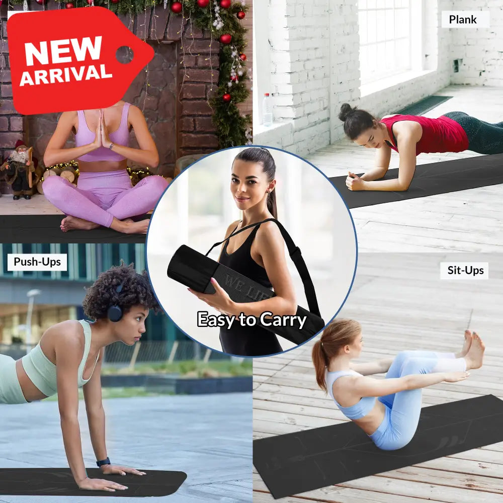 Tappeto joga professionale black SPORT