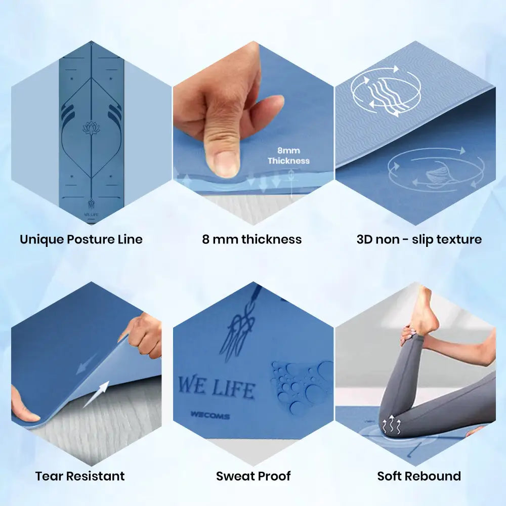 Tappeto joga professionale blue SPORT